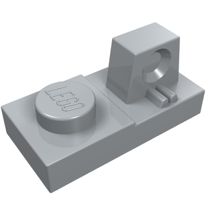 LEGO 30383 Hinge Plate 1 x 2 Locking with 1 Finger on Top in Light Bluish Gray - Authentic LEGO Part