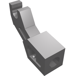 LEGO 98313 Arm Mechanical, Exo-Force / Bionicle, Thick Support in Flat Silver - Authentic LEGO Part