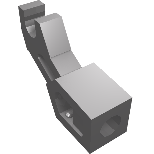 LEGO 98313 Arm Mechanical, Exo-Force / Bionicle, Thick Support in Flat Silver - Authentic LEGO Part