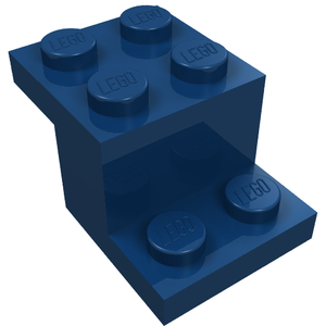 LEGO 18671 Bracket 3 x 2 x 1 1/3 with Bottom Tube in Dark Blue - Authentic LEGO Part