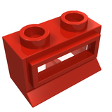 LEGO 27bc01 Window 1 x 2 x 1 with Extended Lip with Trans-Clear Glass - Main Product Image