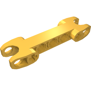 LEGO 61054 Technic, Axle and Pin Connector 2 x 7 with 2 Ball Joint Sockets, Squared Ends, Closed Side Axle Holes in Bright Light Orange - Authentic LEGO Part
