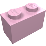 LEGO 3004 Brick 1 x 2 in Bright Pink - Authentic LEGO Part
