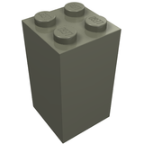 LEGO 30145 Brick 2 x 2 x 3 in Dark Gray - Authentic LEGO Part