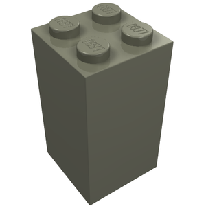 LEGO 30145 Brick 2 x 2 x 3 in Dark Gray - Authentic LEGO Part