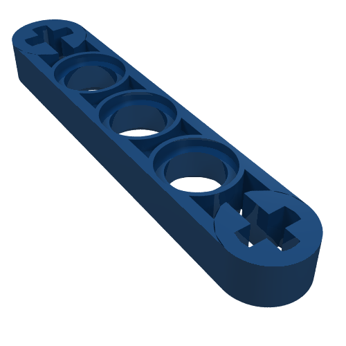 LEGO 11478 Technic, Liftarm Thin 1 x 5 - Axle Holes in Dark Blue - Authentic LEGO Part