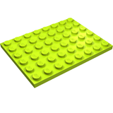 LEGO 3036 Plate 6 x 8 in Lime - Authentic LEGO Part