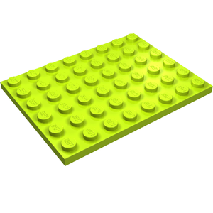 LEGO 3036 Plate 6 x 8 in Lime - Authentic LEGO Part