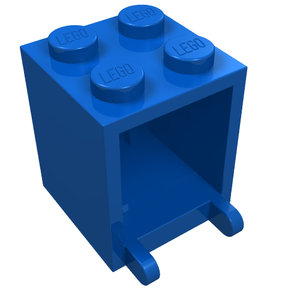 LEGO 4345a Container, Box 2 x 2 x 2 - Solid Studs in Blue - Authentic LEGO Part