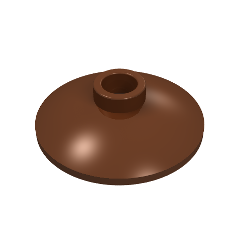 LEGO 4740 Dish 2 x 2 Inverted (Radar) in Reddish Brown - Authentic LEGO Part