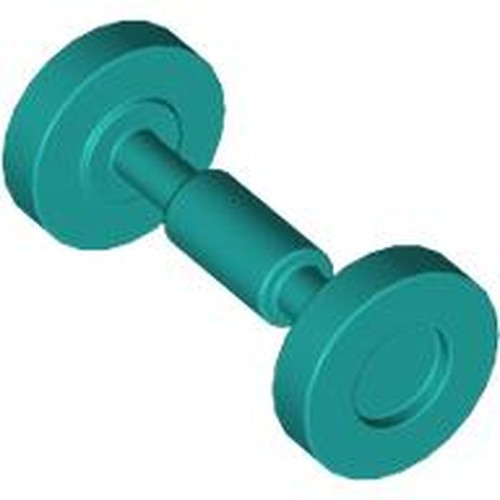 LEGO 2496 Wheel Skateboard / Trolley in Dark Turquoise - Authentic LEGO Part