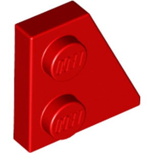 LEGO 24307 Wedge, Plate 2 x 2  Right in Red - Authentic LEGO Part