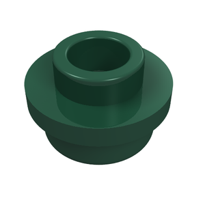 LEGO 85861 Plate, Round 1 x 1 with Open Stud in Dark Green - Authentic LEGO Part