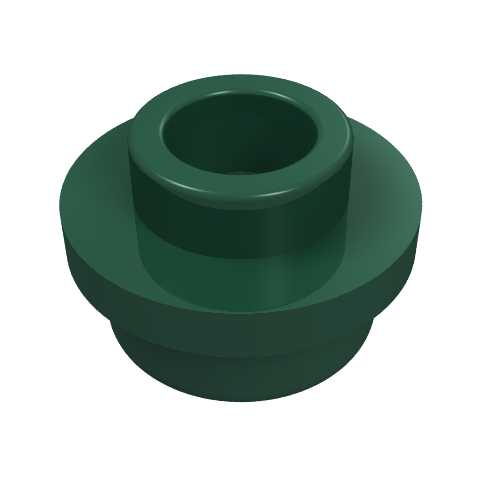 LEGO 85861 Plate, Round 1 x 1 with Open Stud in Dark Green - Authentic LEGO Part