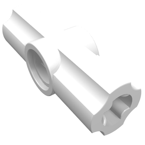 LEGO 32034 Technic, Axle and Pin Connector Angled #2 - 180 degrees in White - Authentic LEGO Part