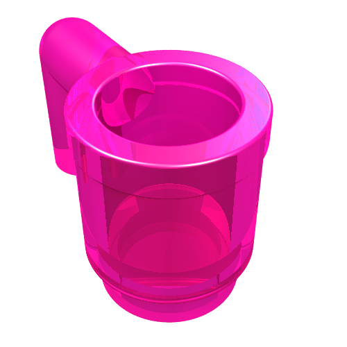 LEGO 3899 Minifigure, Utensil Cup in Trans-Dark Pink - Authentic LEGO Part