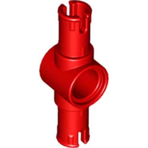 LEGO 87082 Technic, Pin 3L with Friction Ridges and Center Pin Hole in Red - Authentic LEGO Part