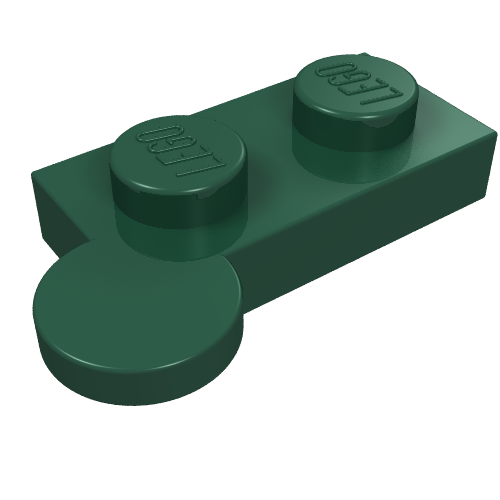LEGO 2430 Hinge Plate 1 x 4 Swivel Top in Dark Green - Authentic LEGO Part
