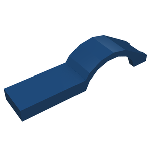 LEGO 50947 Vehicle, Mudguard 1 x 4 1/2 in Dark Blue - Authentic LEGO Part