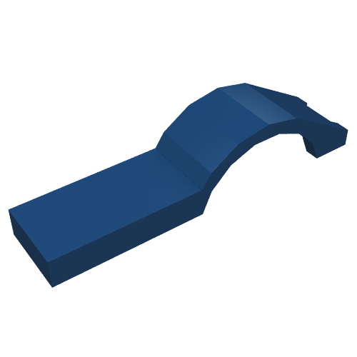 LEGO 50947 Vehicle, Mudguard 1 x 4 1/2 in Dark Blue - Authentic LEGO Part