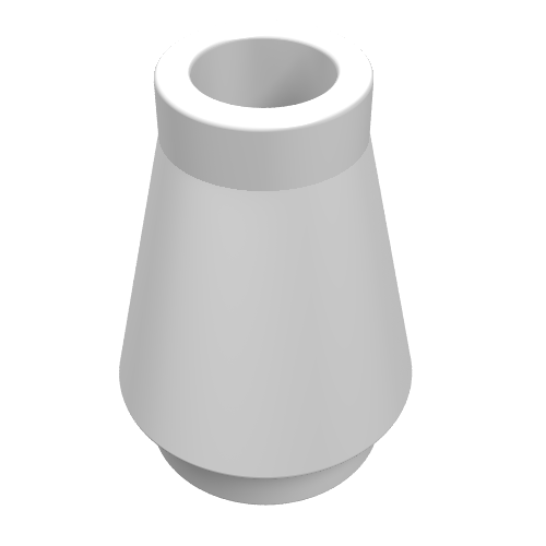 LEGO 4589 Cone 1 x 1 in White - Authentic LEGO Part