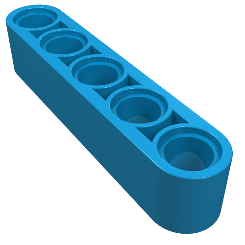 LEGO 32316 Technic, Liftarm Thick 1 x 5 in Dark Azure - Authentic LEGO Part