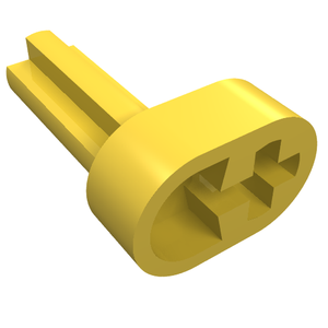 LEGO 2853 Technic Engine Crankshaft in Yellow - Authentic LEGO Part