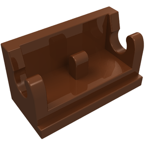 LEGO 3937 Hinge Brick 1 x 2 Base in Reddish Brown - Authentic LEGO Part