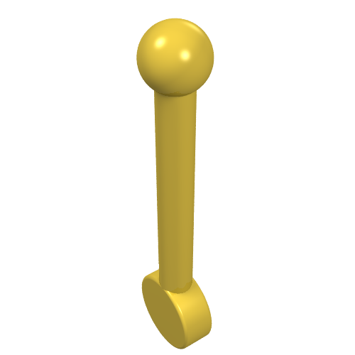 LEGO 4593 Antenna Small Lever in Yellow - Authentic LEGO Part