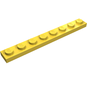LEGO 3460 Plate 1 x 8 in Yellow - Authentic LEGO Part