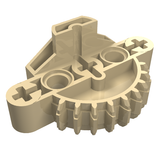 LEGO 44810 Bionicle Matoran Torso, Gear 9 Tooth with 3 Axle Holes and 2 Pin Holes in Tan - Authentic LEGO Part
