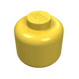 LEGO 3626a Minifigure, Head (Plain) - Solid Stud in Yellow - Authentic LEGO Part