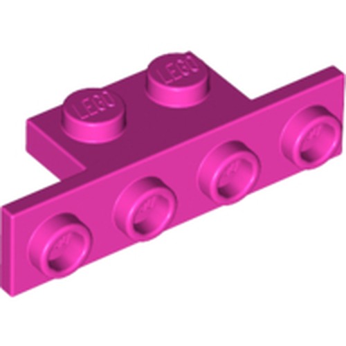 LEGO 2436 Bracket 1 x 2 - 1 x 4 in Dark Pink - Authentic LEGO Part