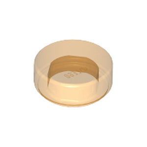 LEGO 98138 Tile, Round 1 x 1 in Trans-Orange - Authentic LEGO Part