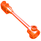 LEGO 30359a Bar 1 x 8 with Brick 1 x 2 Curved Top End (Original, No Axle Holder) in Trans-Neon Orange - Authentic LEGO Part