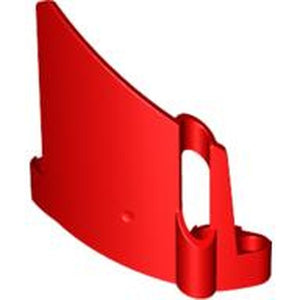 LEGO 44352 Technic, Panel Fairing #22 Large Short, Small Hole, Side A in Red - Authentic LEGO Part