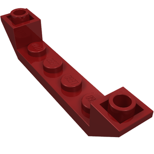 LEGO 52501 Slope, Inverted 45 6 x 1 Double with 1 x 4 Cutout in Dark Red - Authentic LEGO Part