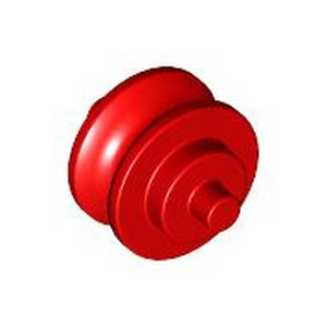 LEGO 3464 Wheel Center Small with Stub Axles (Pulley Wheel) in Red - Authentic LEGO Part