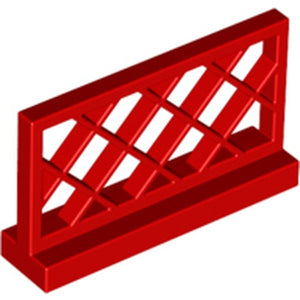 LEGO 3185 Fence 1 x 4 x 2 Lattice in Red - Authentic LEGO Part