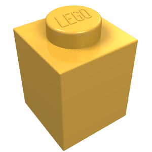 LEGO 3005 Brick 1 x 1 in Bright Light Orange - Authentic LEGO Part