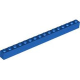LEGO 2465 Brick 1 x 16 in Blue - Authentic LEGO Part