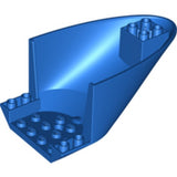 LEGO 87616 Aircraft Fuselage Aft Section Curved Bottom 6 x 10 in Blue - Authentic LEGO Part