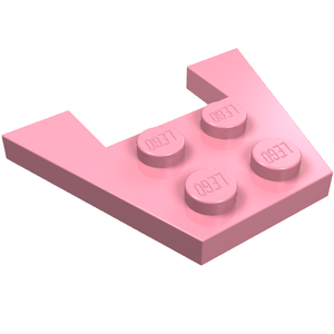 LEGO 4859 Wedge, Plate 3 x 4 without Stud Notches in Pink - Authentic LEGO Part