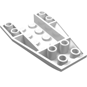 LEGO 43713 Wedge 6 x 4 Triple Inverted Curved in White - Authentic LEGO Part