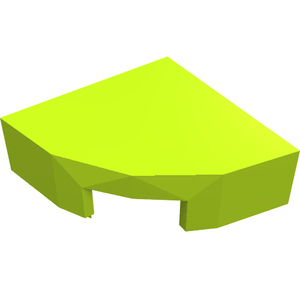 LEGO 25269 Tile, Round 1 x 1 Quarter in Lime - Authentic LEGO Part
