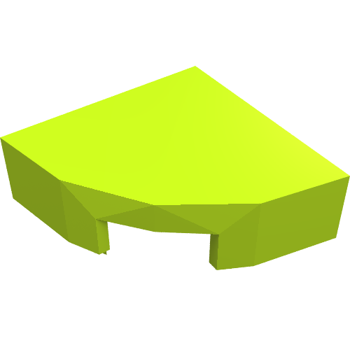 LEGO 25269 Tile, Round 1 x 1 Quarter in Lime - Authentic LEGO Part