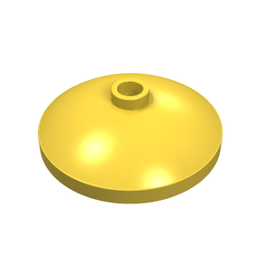 LEGO 43898 Dish 3 x 3 Inverted (Radar) in Yellow - Authentic LEGO Part