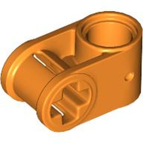 LEGO 6536 Technic, Axle and Pin Connector Perpendicular in Orange - Authentic LEGO Part