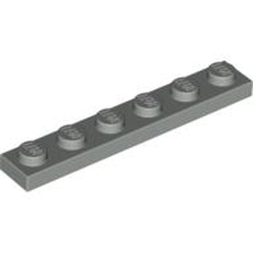 LEGO 3666 Plate 1 x 6 in Light Gray - Authentic LEGO Part