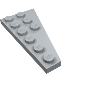 LEGO 54384 Wedge, Plate 6 x 3 Left in Light Bluish Gray - Authentic LEGO Part